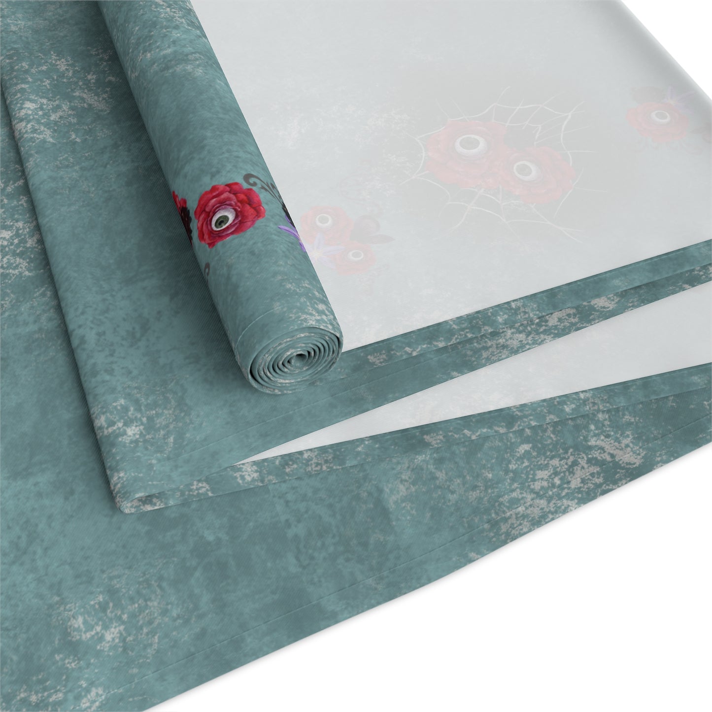 Table Runner (Poly) | Ocular Floral Nightmare Holiday Decor