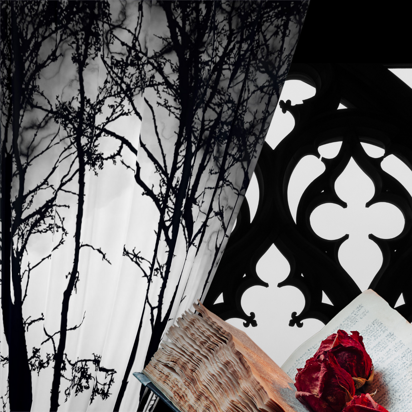 Shadowed Forest | Blackout Curtains | Night’s Dream Home Decor