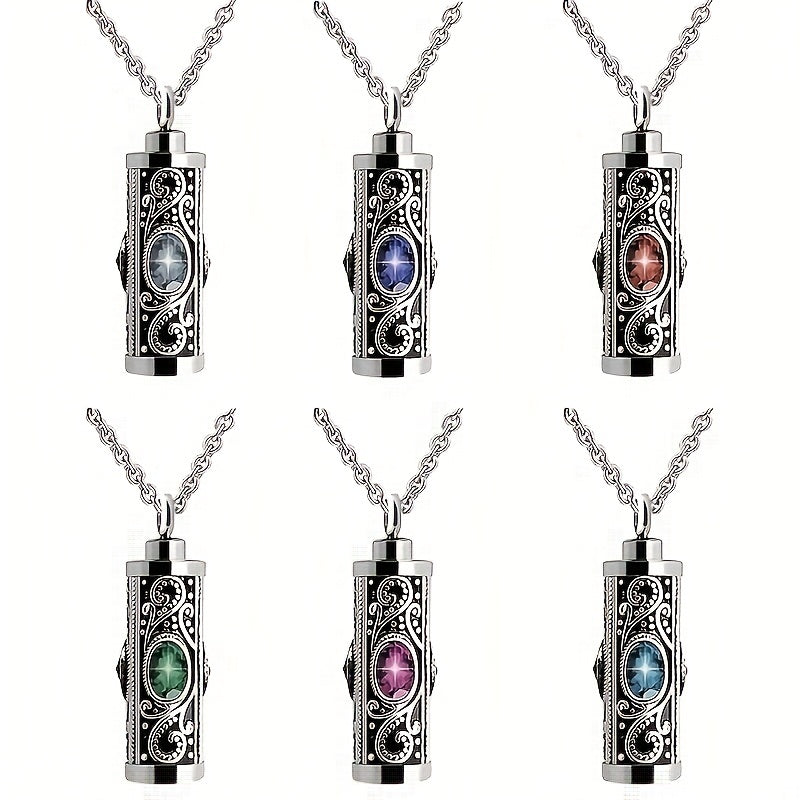 Stainless Steel Memories Pendant Necklace | With Hidden Storage Center