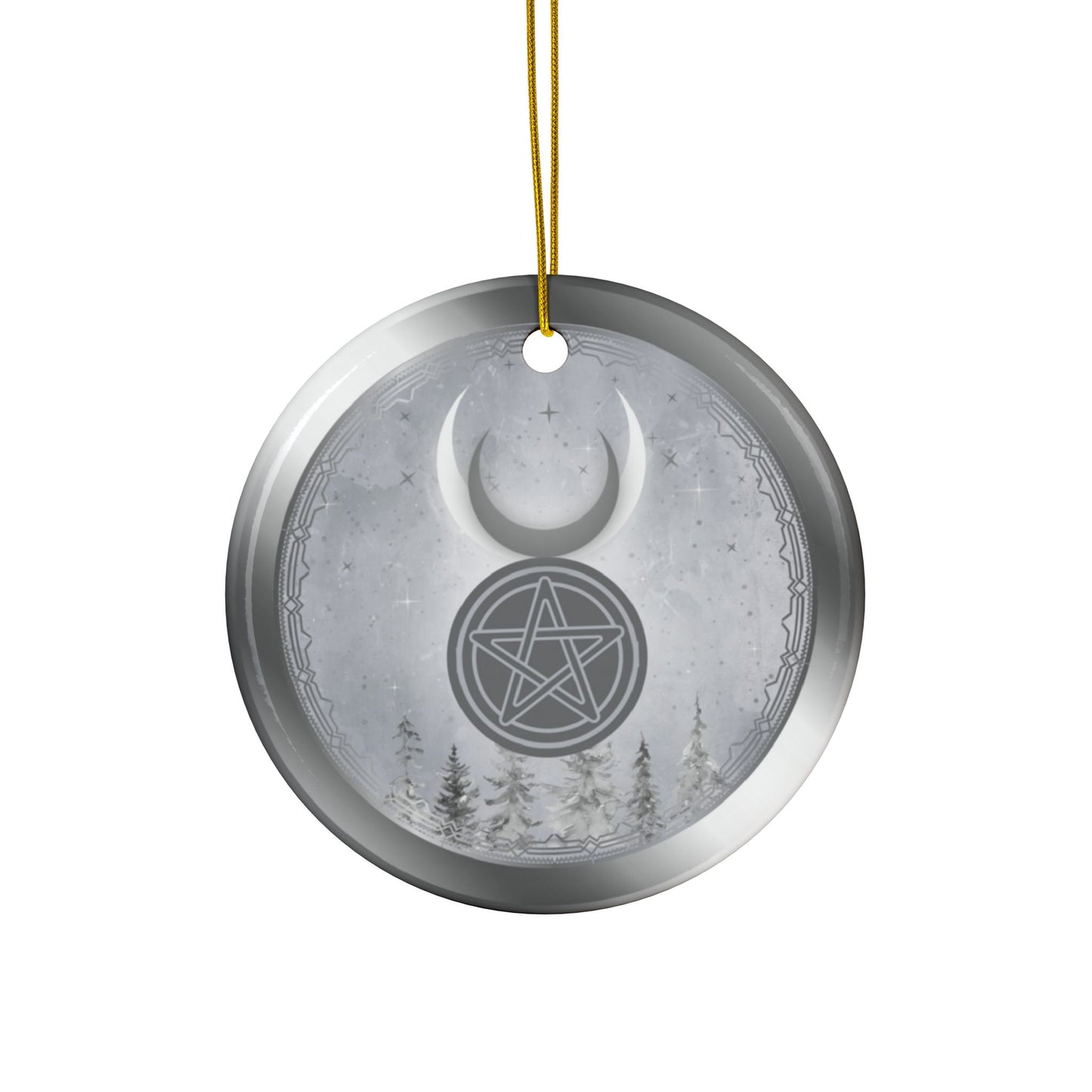Horned God | Winter Solstice | Heirloom Ceramic Ornaments (1pc, 3pcs, 5pcs, 10pcs)