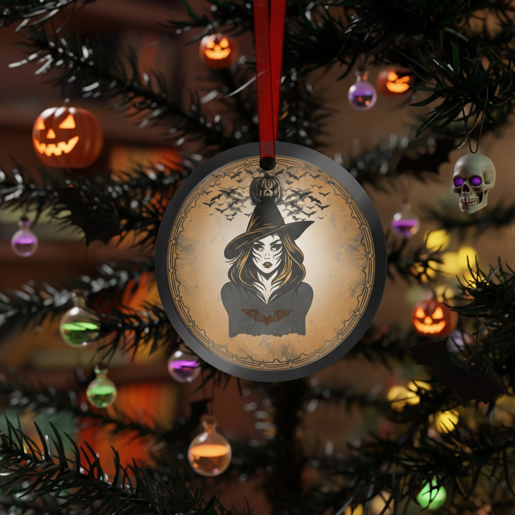 Burnt Orange Lady | Metal Ornaments (1pc)