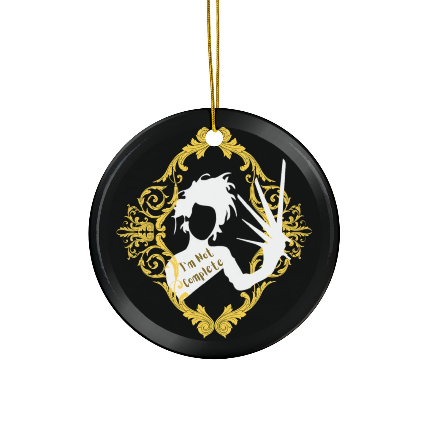 Mr. E. Scissorhands | I’m Not Complete | Heirloom Ceramic Ornaments (1pc, 3pcs, 5pcs, 10pcs)