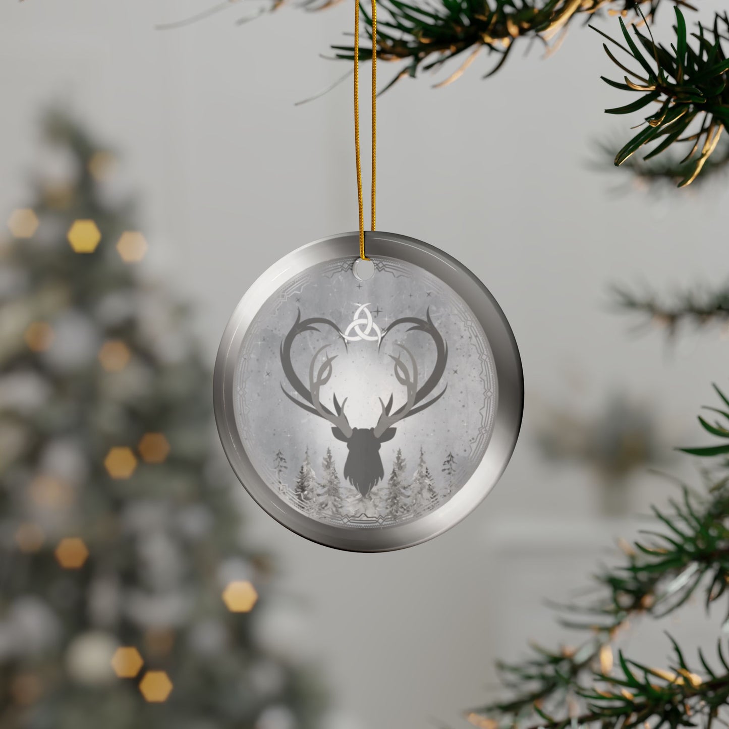 Great Stag | Winter Solstice | Heirloom Ceramic Ornaments (1pc, 3pcs, 5pcs, 10pcs)