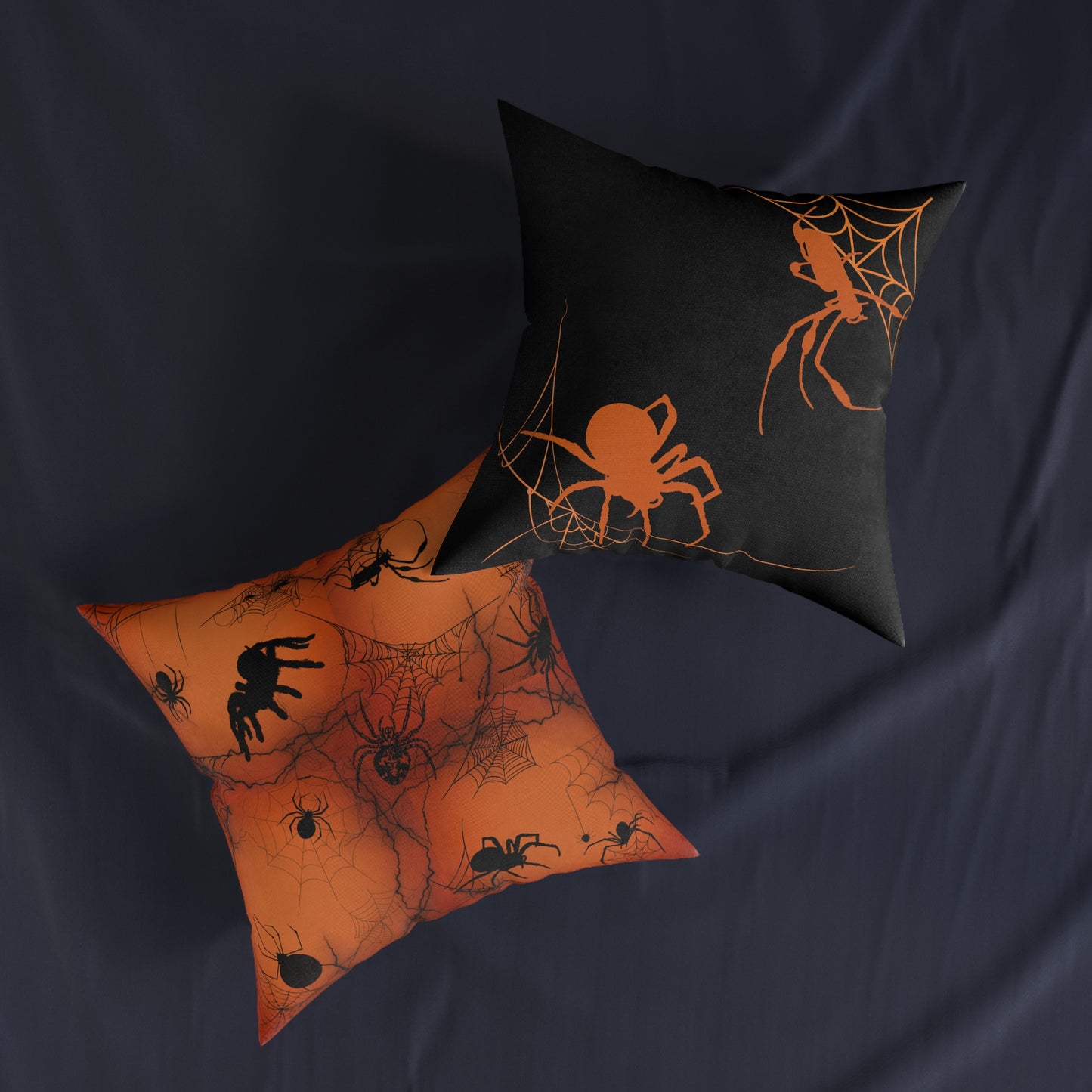 Square Pillow Eerie Spiders Arachnophobia Decorative Pillow