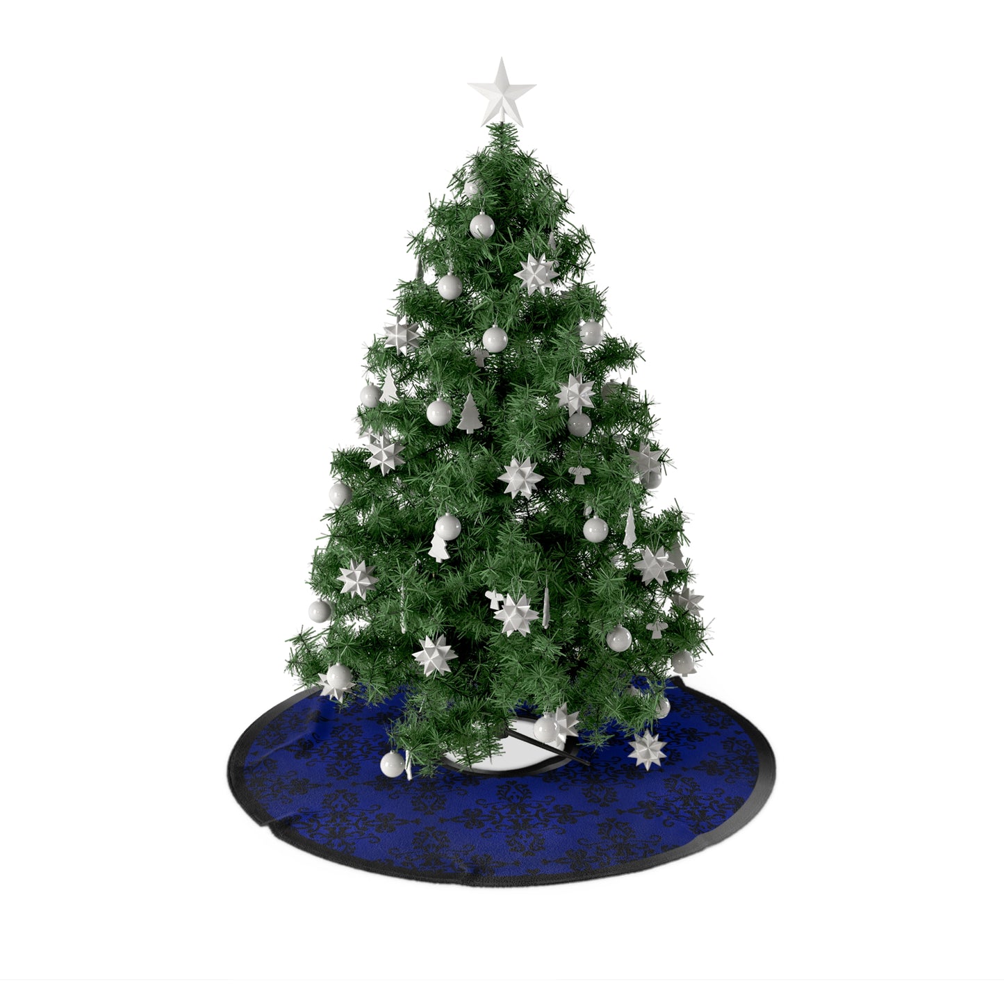 Dark Blue Lace | Nightmare Holiday Tree Skirt