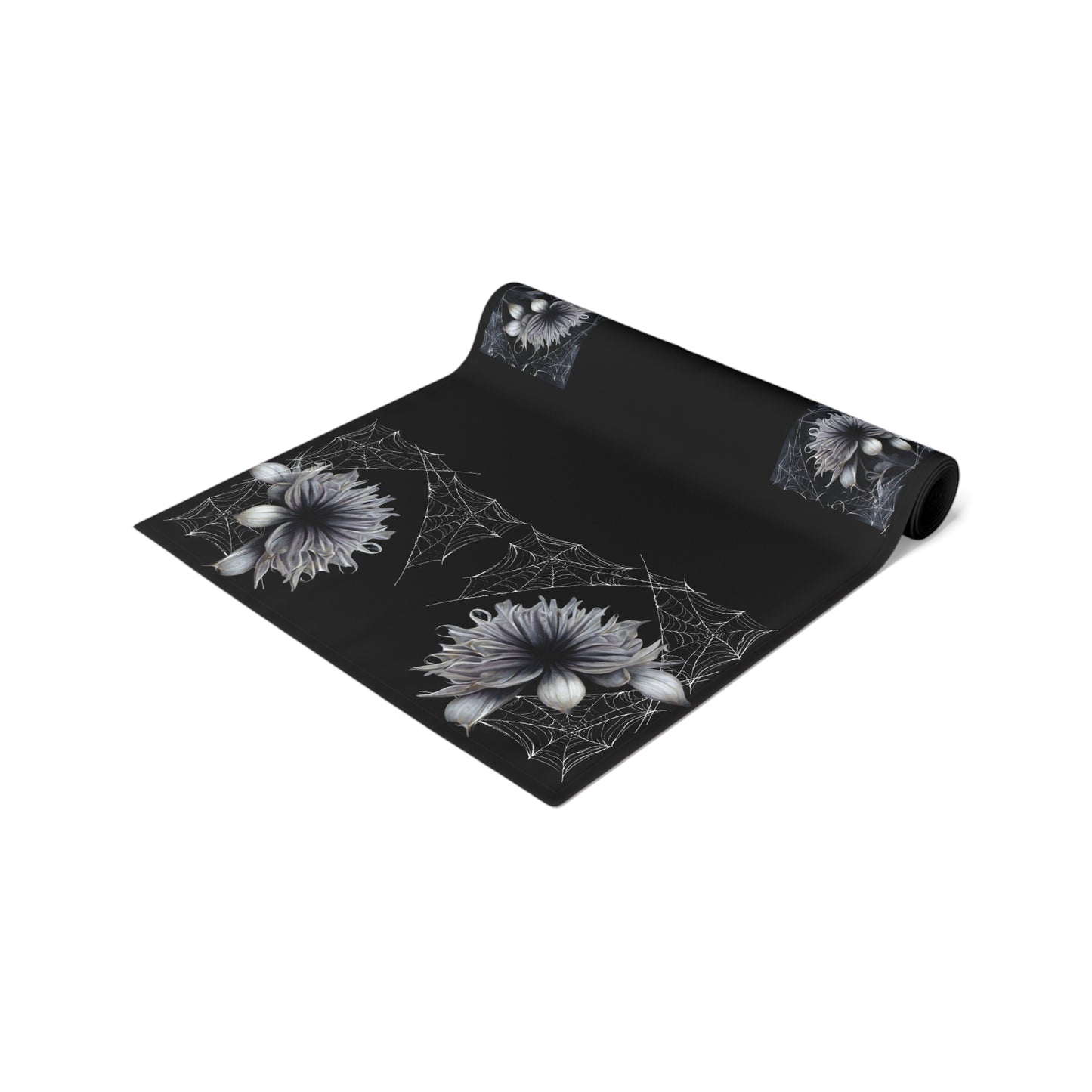 Floral Web Table Runner | Night Garden | (Cotton, Poly)