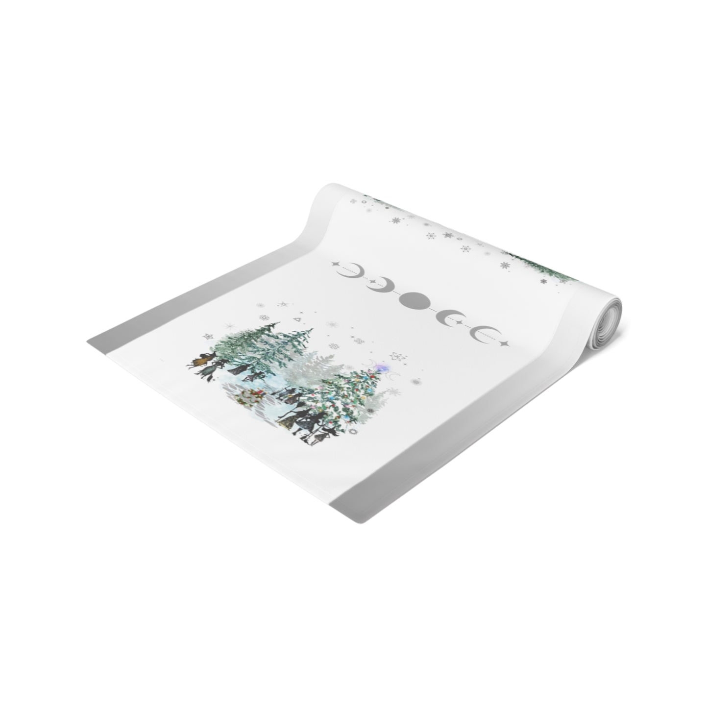 Solstice Night | Winter | Table Runner | (Poly)