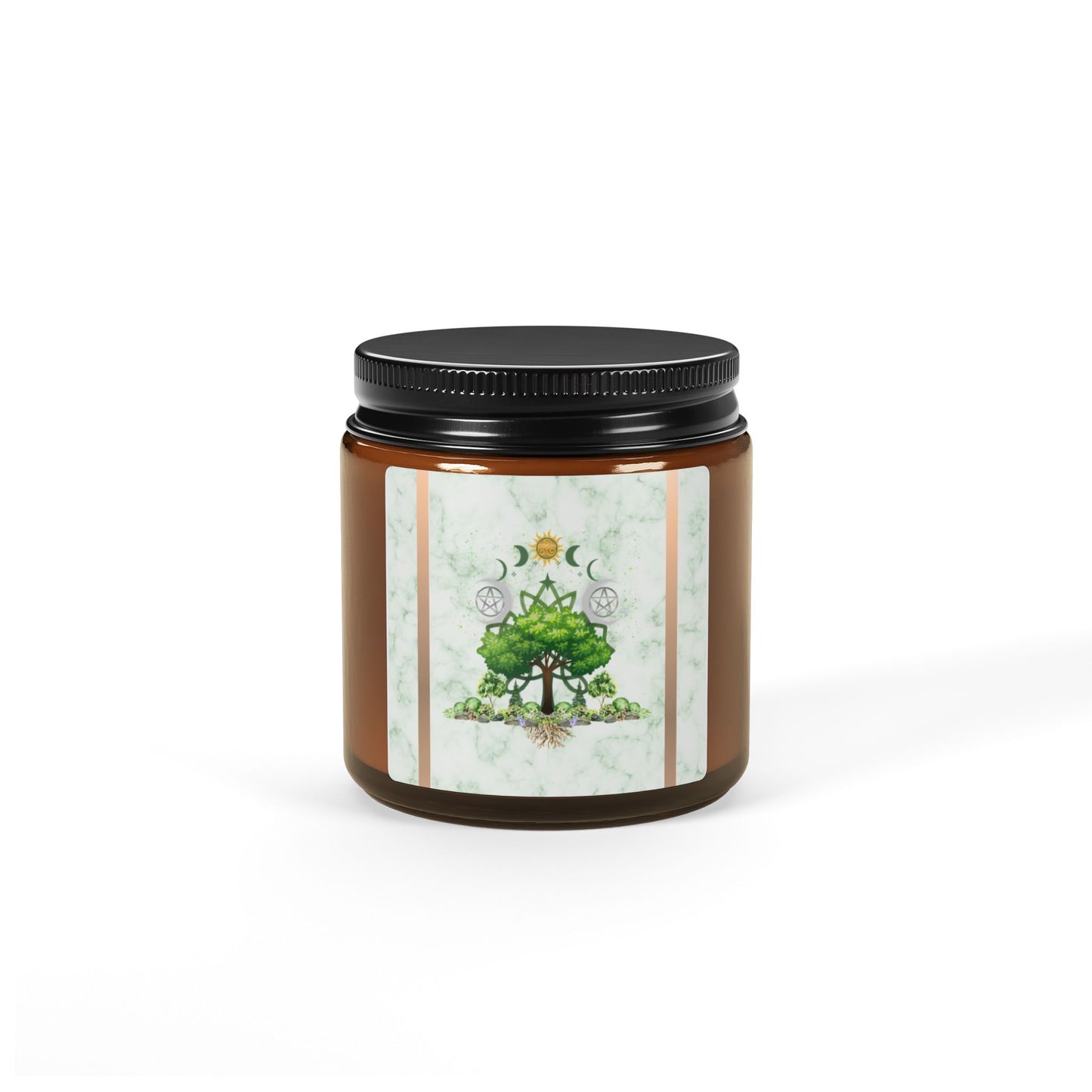 Rebirth Tree | Summer Solstice | Scented Soy Candle (Amber Jar)