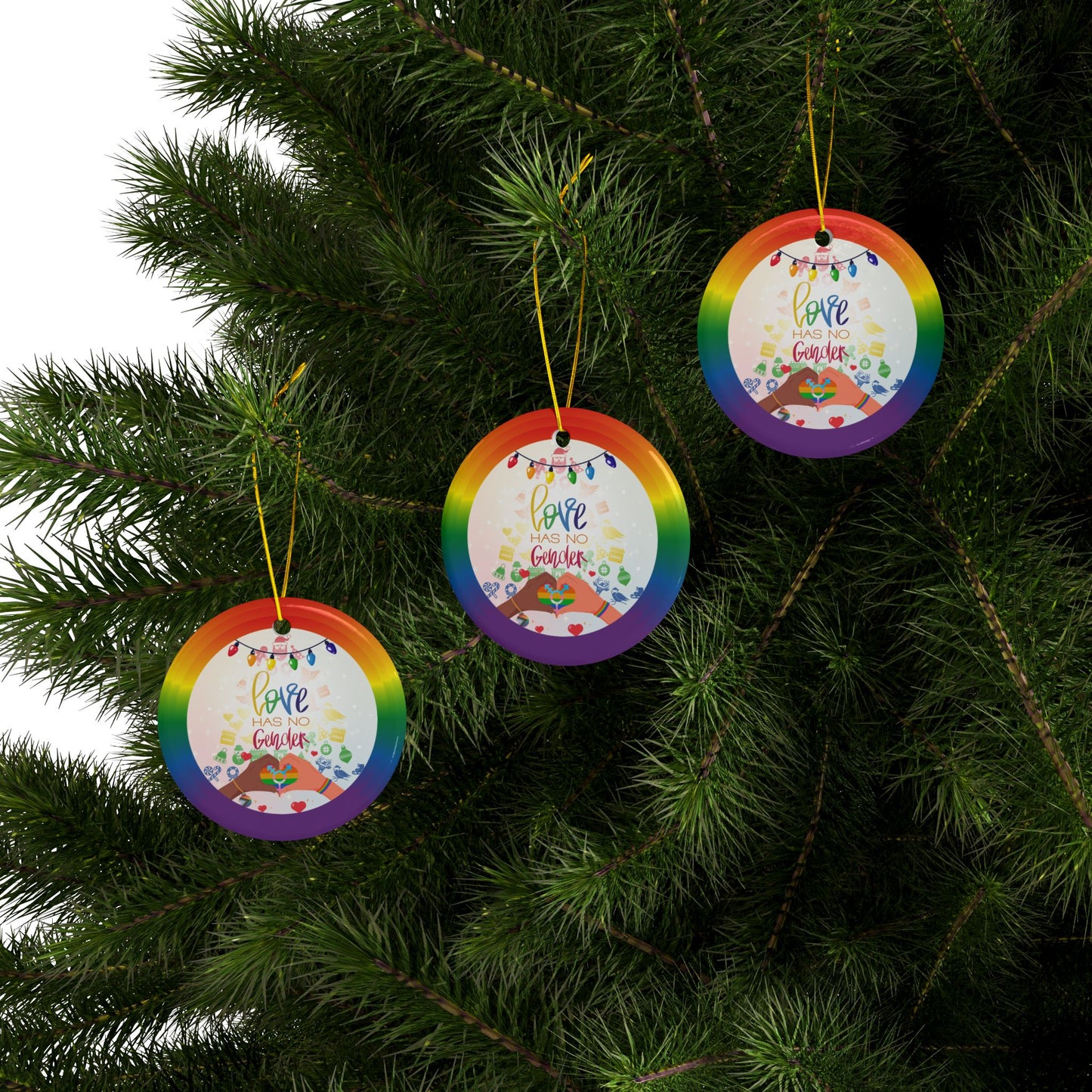 Pride Spirit | Heirloom Ceramic Ornament (1pc, 3pcs, 5pcs, 10pcs)