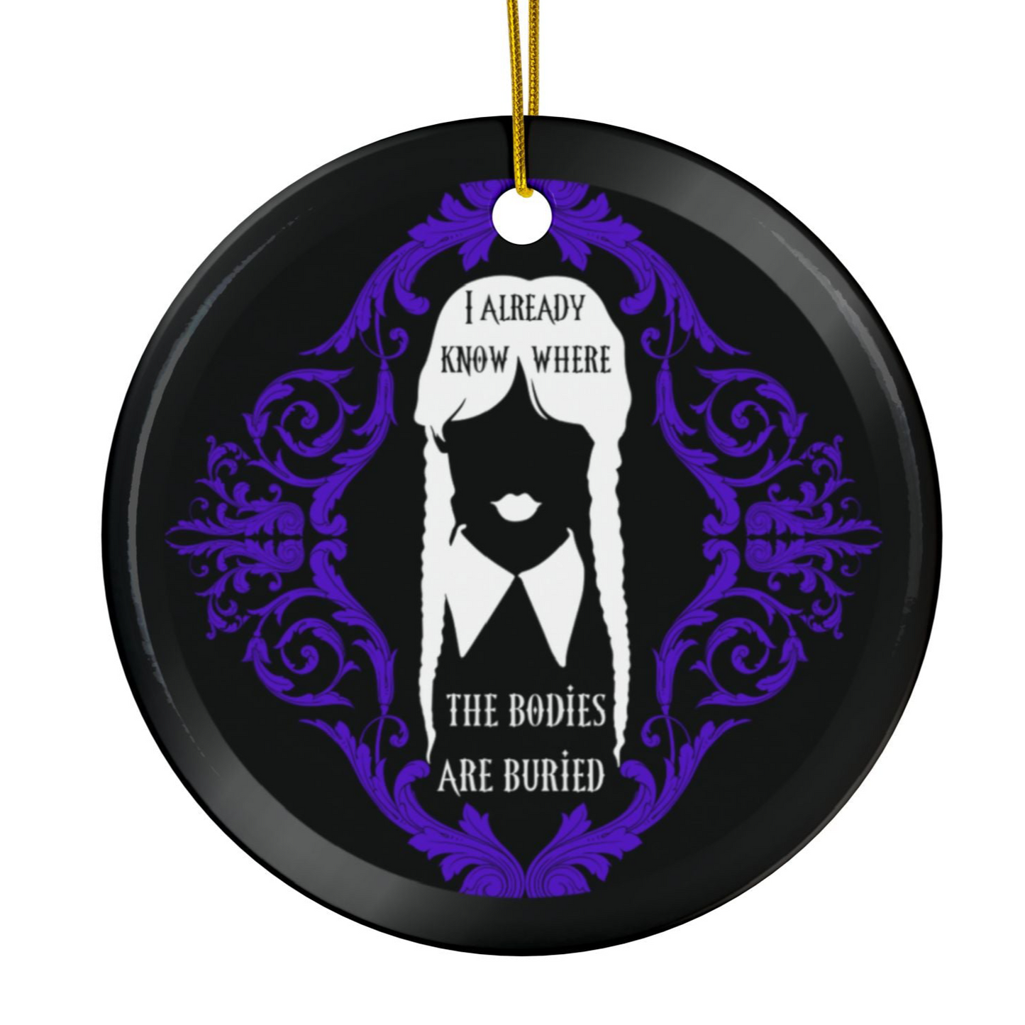 Ms. W. Addams | Buried Bodies | Heirloom Ceramic Ornaments (1pc, 3pcs, 5pcs, 10pcs)