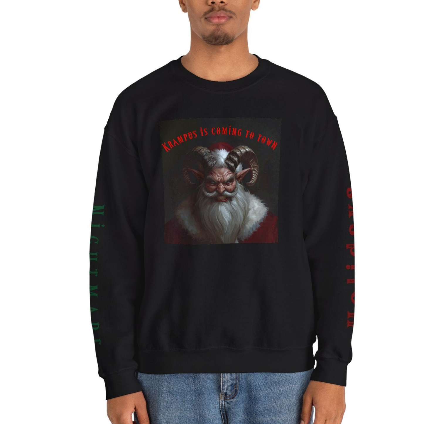 Krampus is Coming | Better H’ve Been Good | Crewneck Sweatshirt - Cozy Ugly Holiday Pullover Sweatshirt
