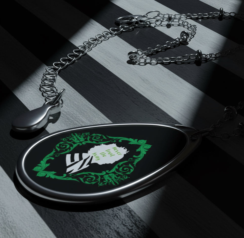 Mr. B. Juice Beetlejuice | Never / Living | Oval Necklace