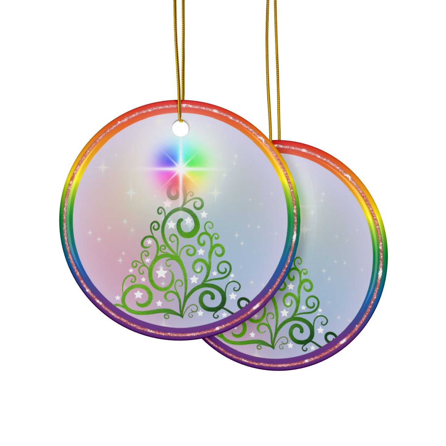 Joyous | Holiday Pride Tree | Heirloom Ceramic Ornaments (1pc, 3pcs, 5pcs, 10pcs)