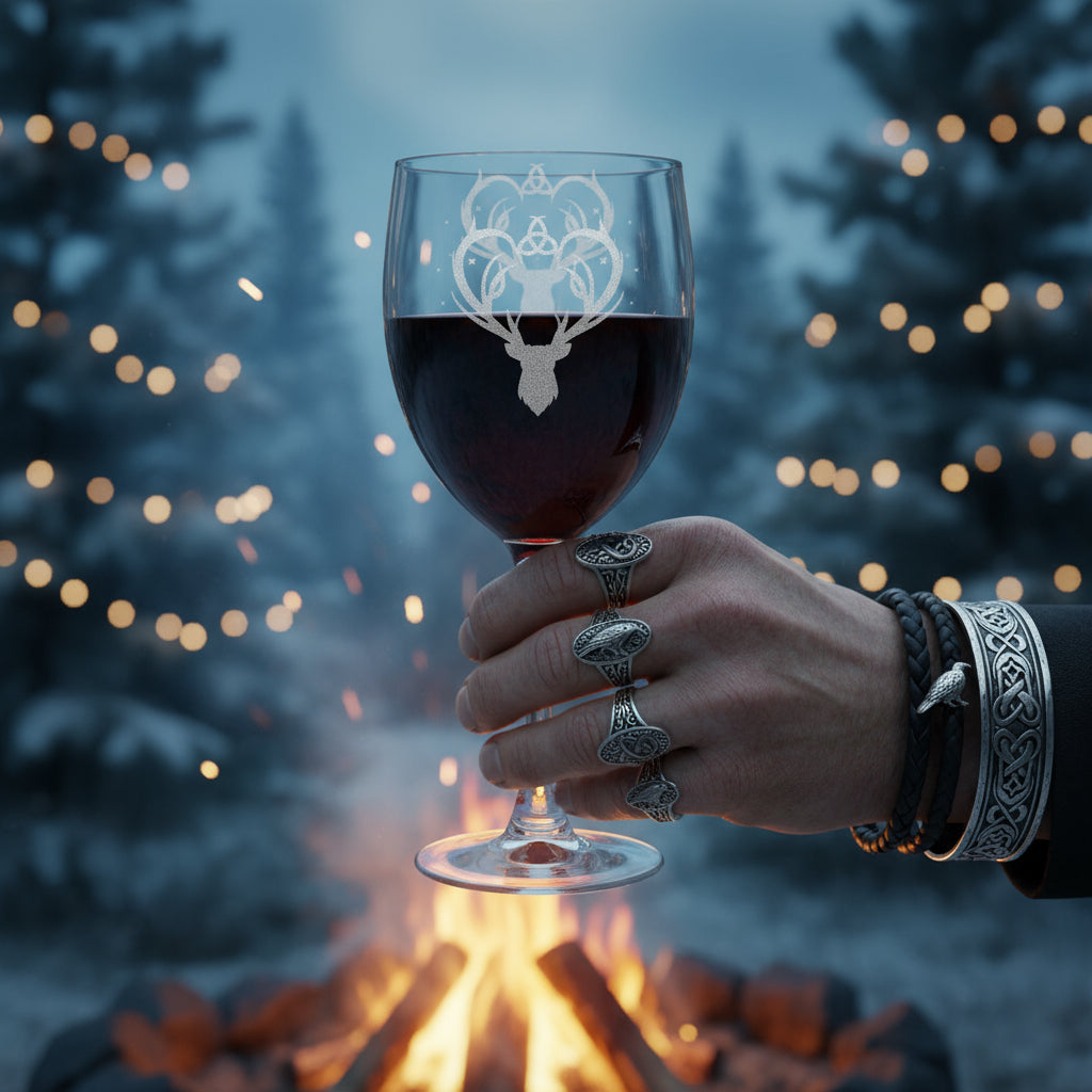 Great Stag | Wine Glass, 10.5oz (Engraving) Engraved Stemware