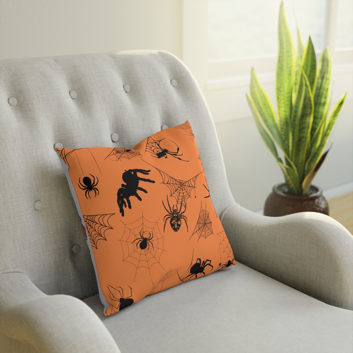 Spiders in Pumpkin | Cushion 2 sizes