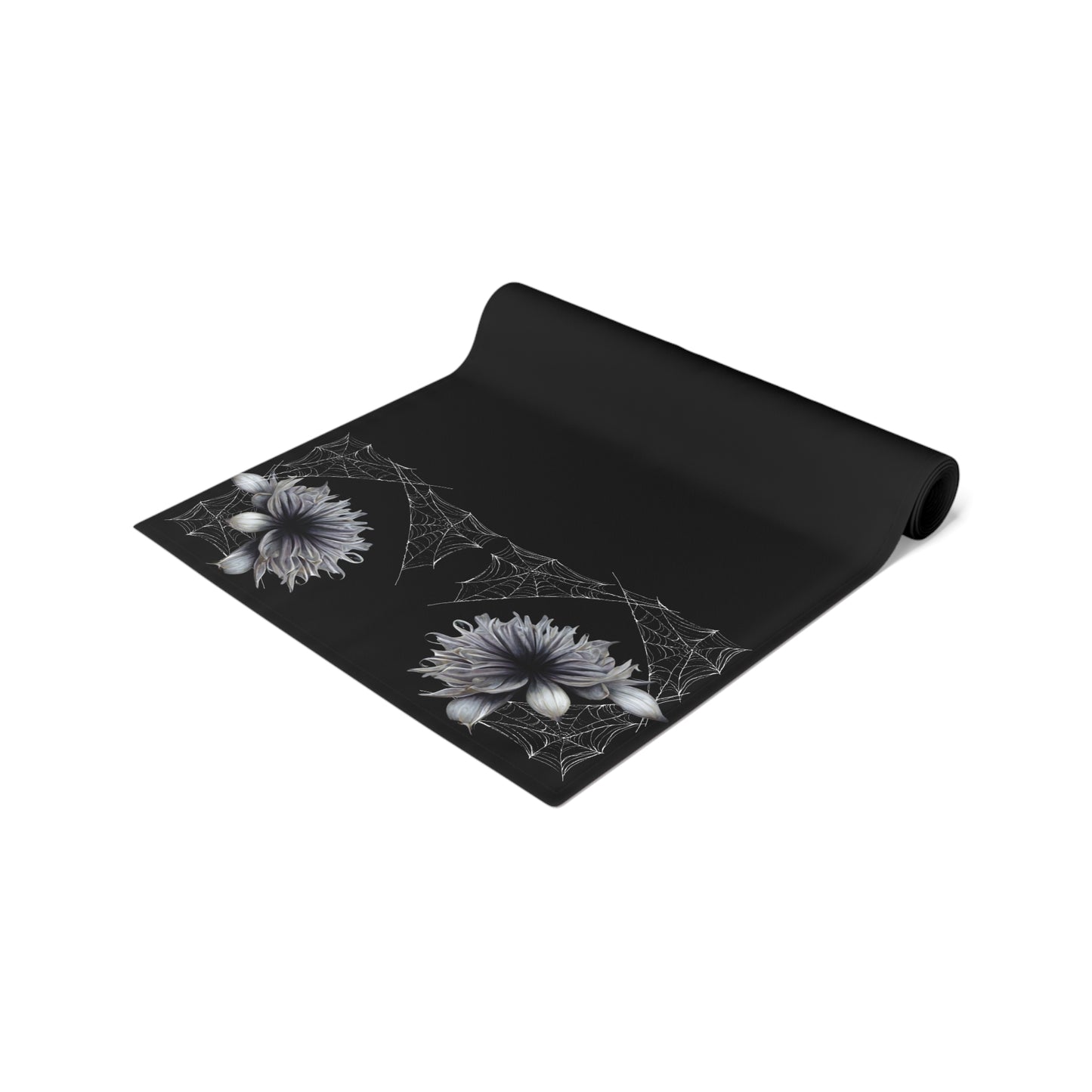 Floral Web Table Runner | Night Garden | (Cotton, Poly)