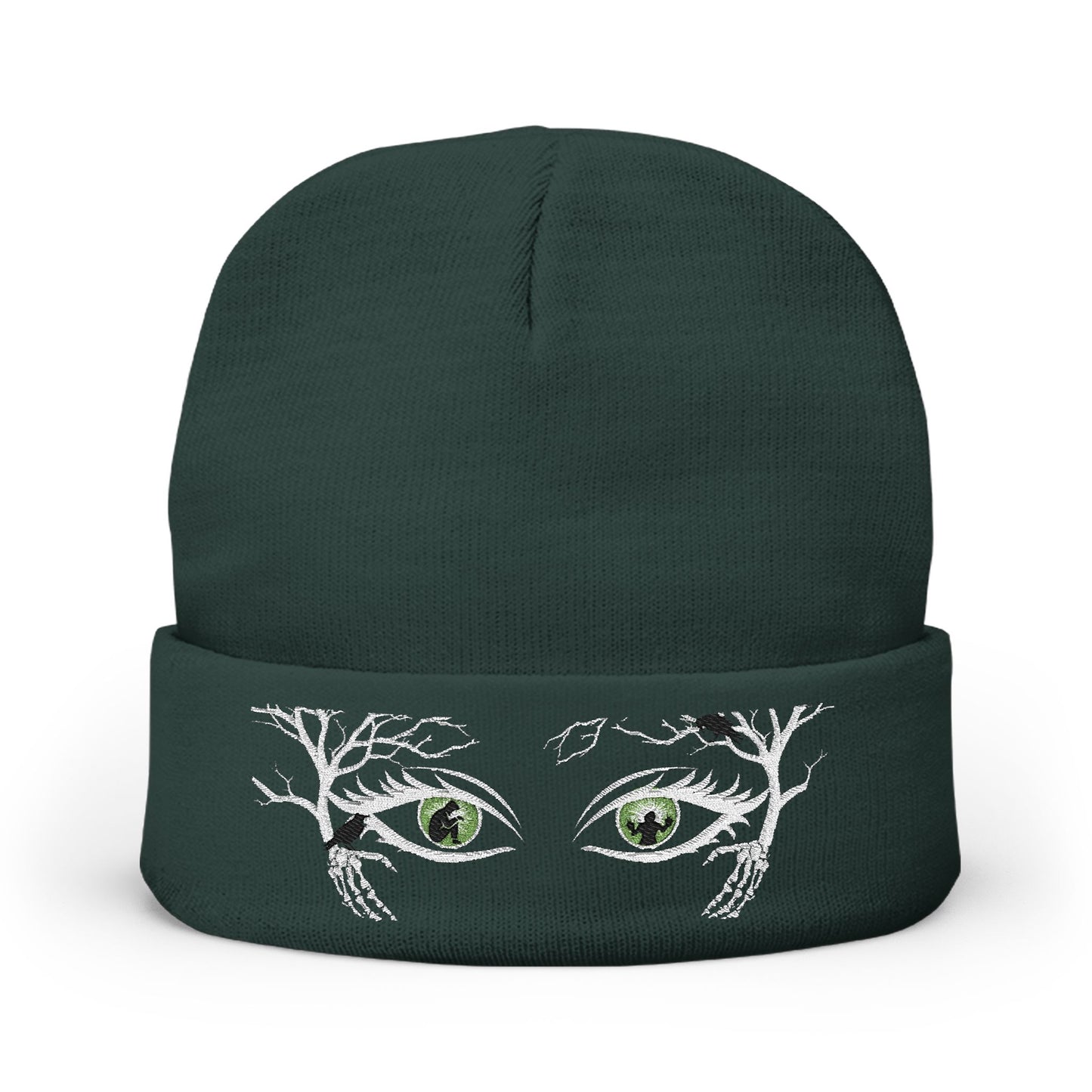 Caught in Your Eyes Beanie Hat | Embroidered Art
