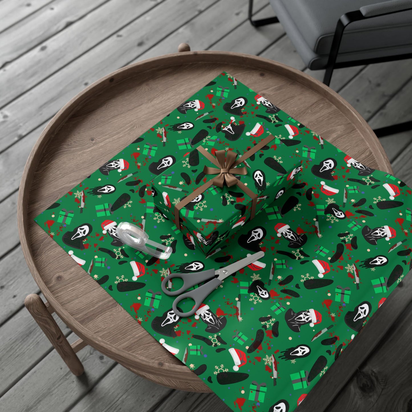 Horror Holidays (Green) | Nightmare Holiday | Wrapping Paper