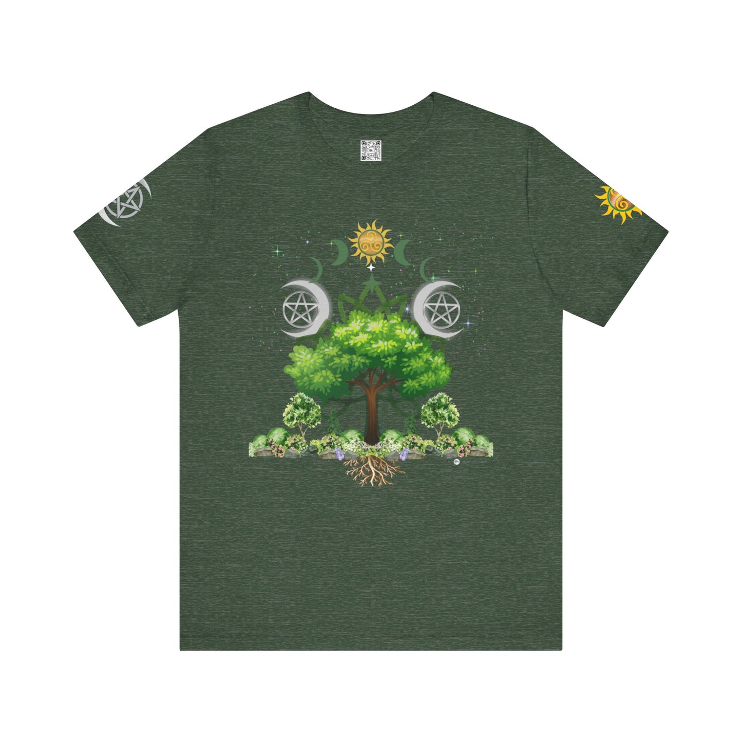 Rebirth Tree| Solstice Day | Unisex Jersey Tee – Embrace Nature and Energy