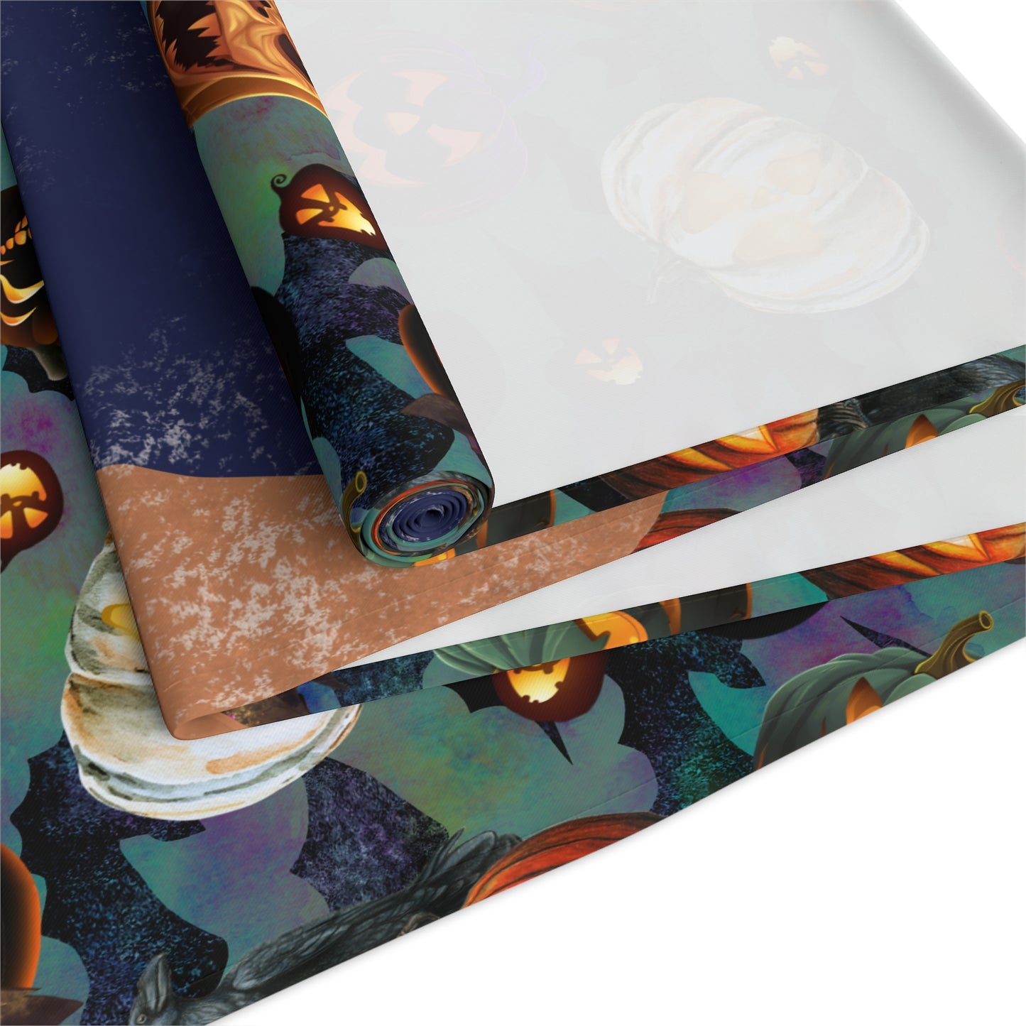 Scary Jacks Halloween Table Runner Decor and Gift