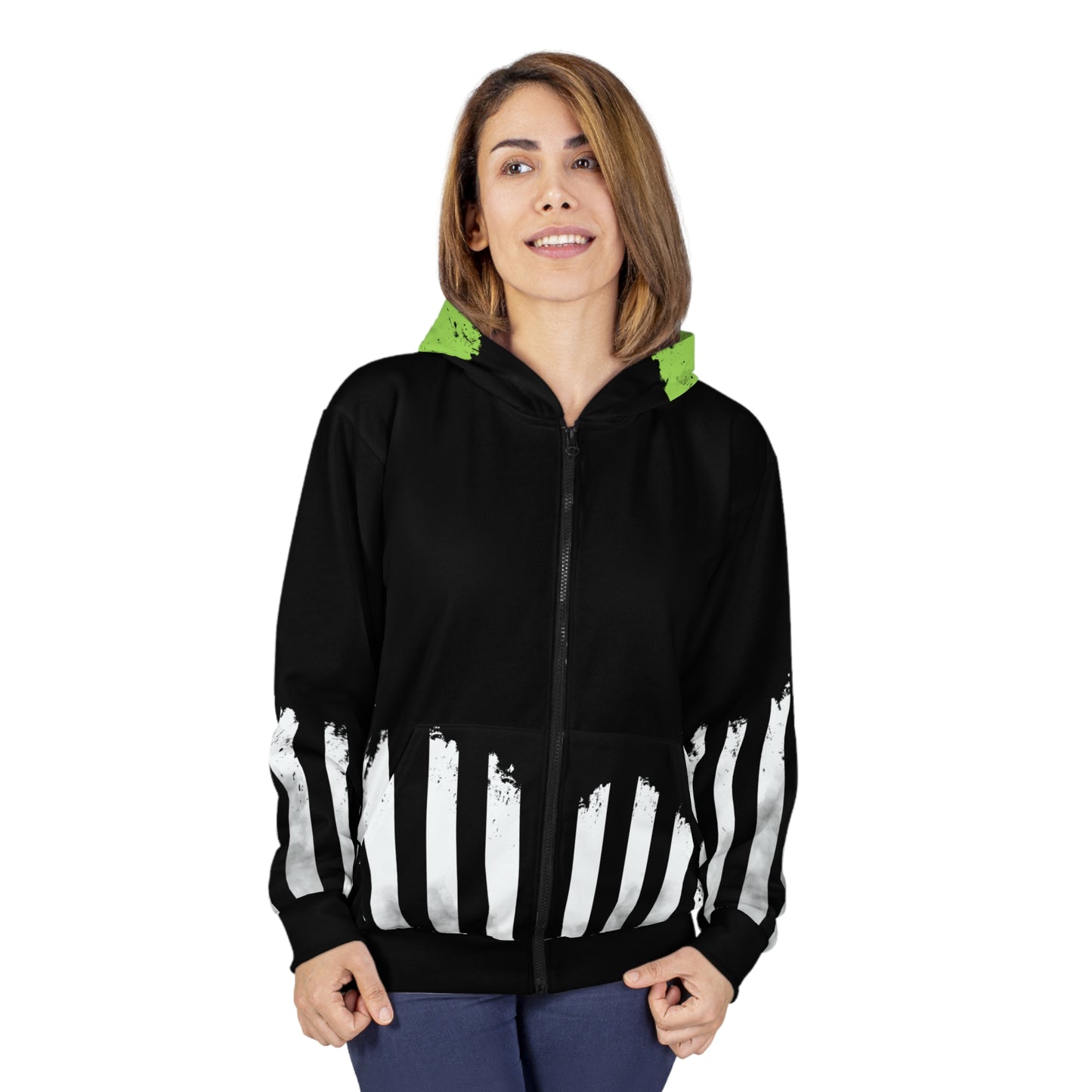 B. Juice Beetlejuice Hoodie | Never Trust The Living (Striped) | Unisex Hoodie