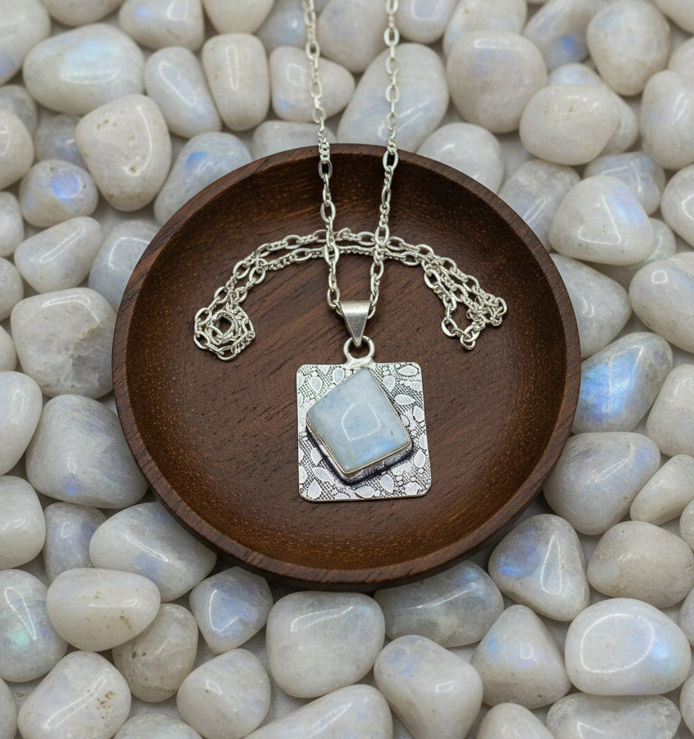 Moon Stone Necklace | BoHo Style Necklace | Mystic Jewel