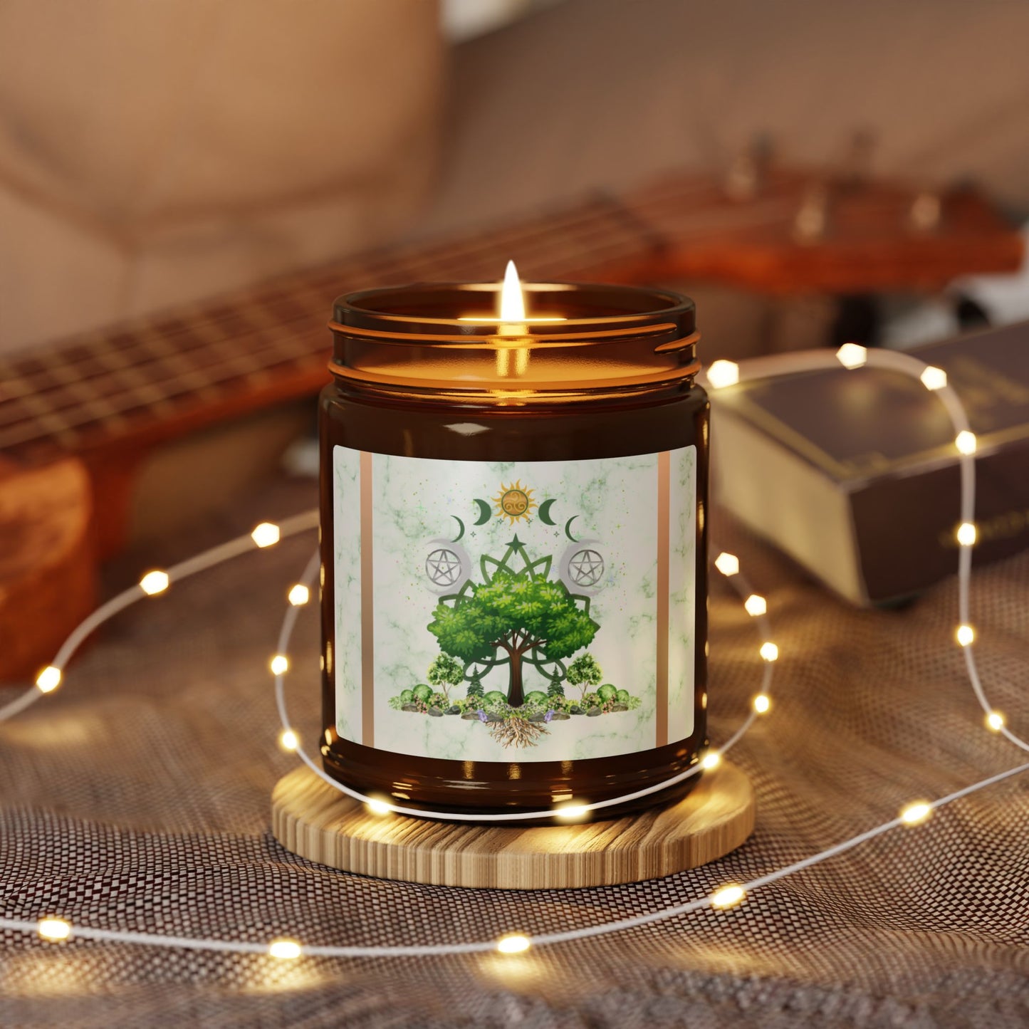 Rebirth Tree | Summer Solstice | Scented Soy Candle (Amber Jar)