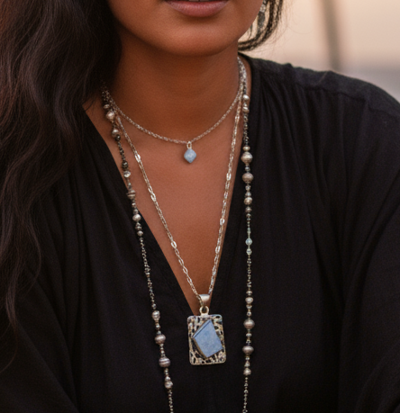 Moon Stone Necklace | BoHo Style Necklace | Mystic Jewel