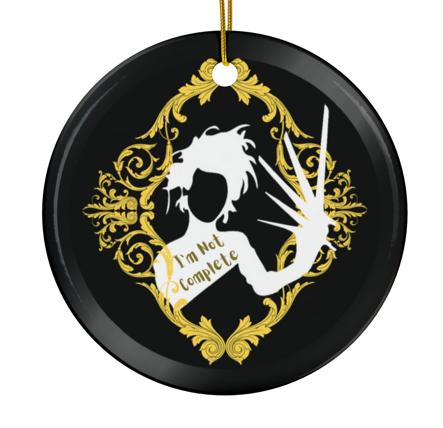 Mr. E. Scissorhands | I’m Not Complete | Heirloom Ceramic Ornaments (1pc, 3pcs, 5pcs, 10pcs)