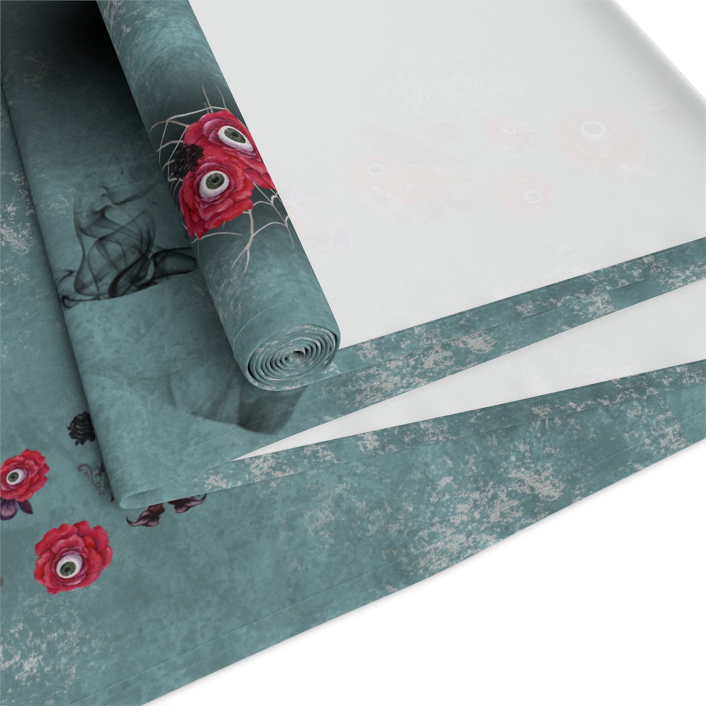 Table Runner (Poly) | Ocular Floral Nightmare Holiday Decor