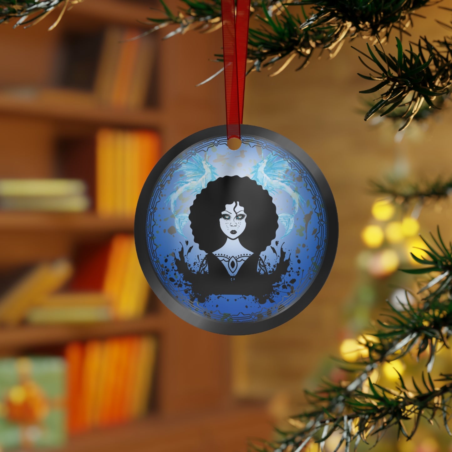 Deep Blue Lady | Metal Ornaments (1pc)