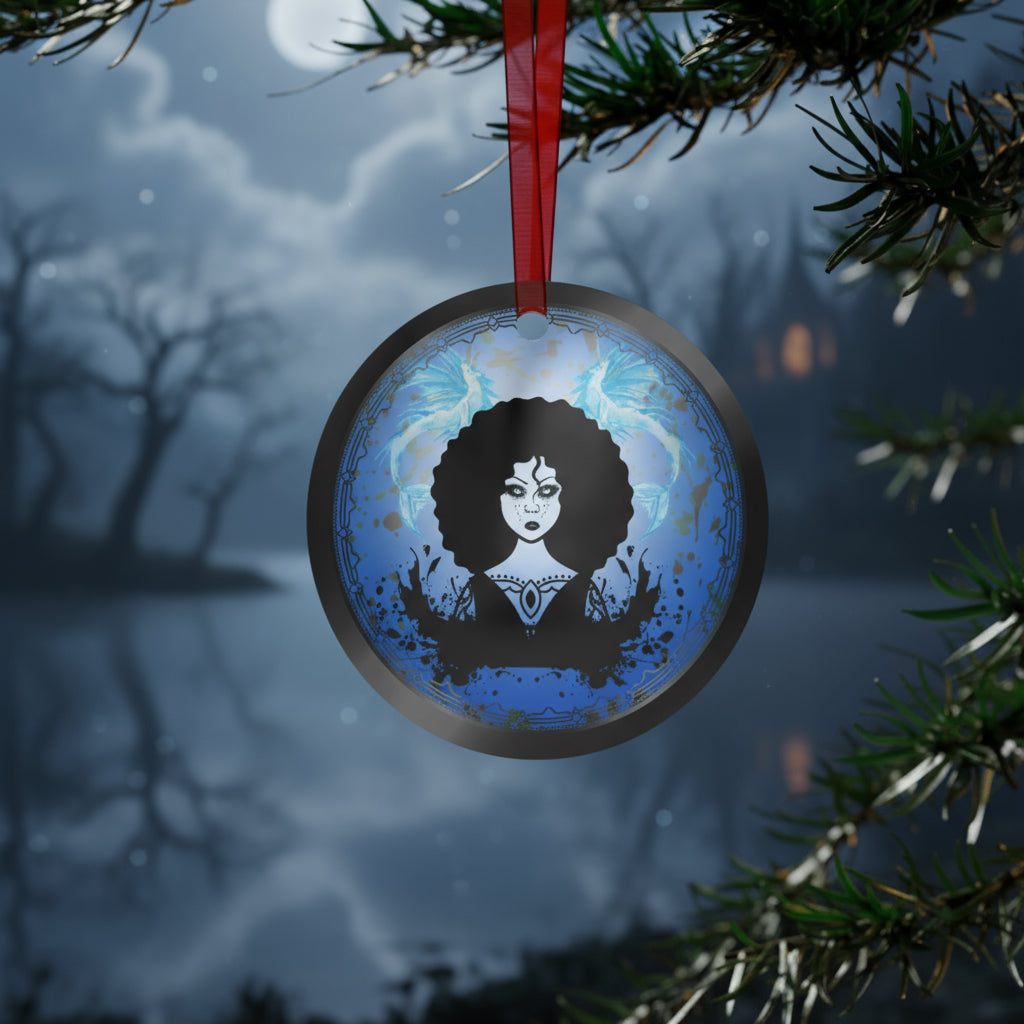 Deep Blue Lady | Metal Ornaments (1pc)