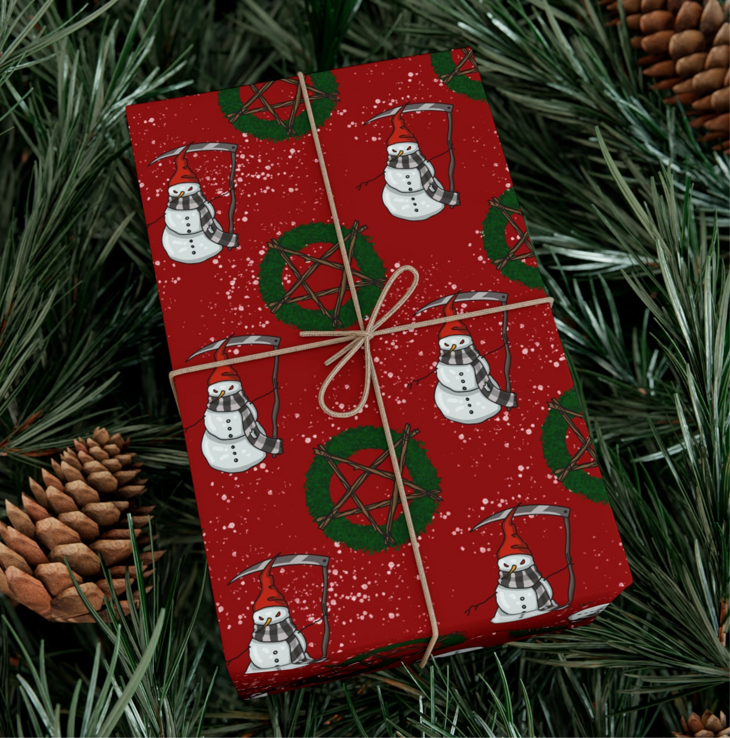 Grim Snowman | Gift Wrap Papers