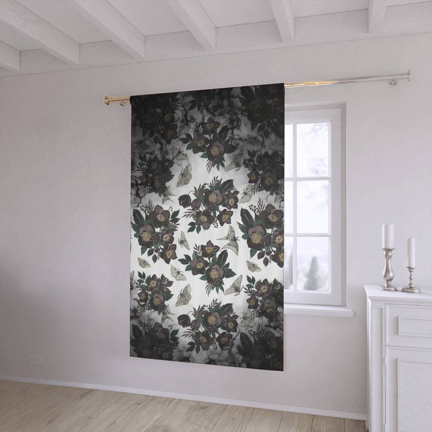 Moths & Night Blooms | Blackout Curtains | Night’s Dream Home Decor