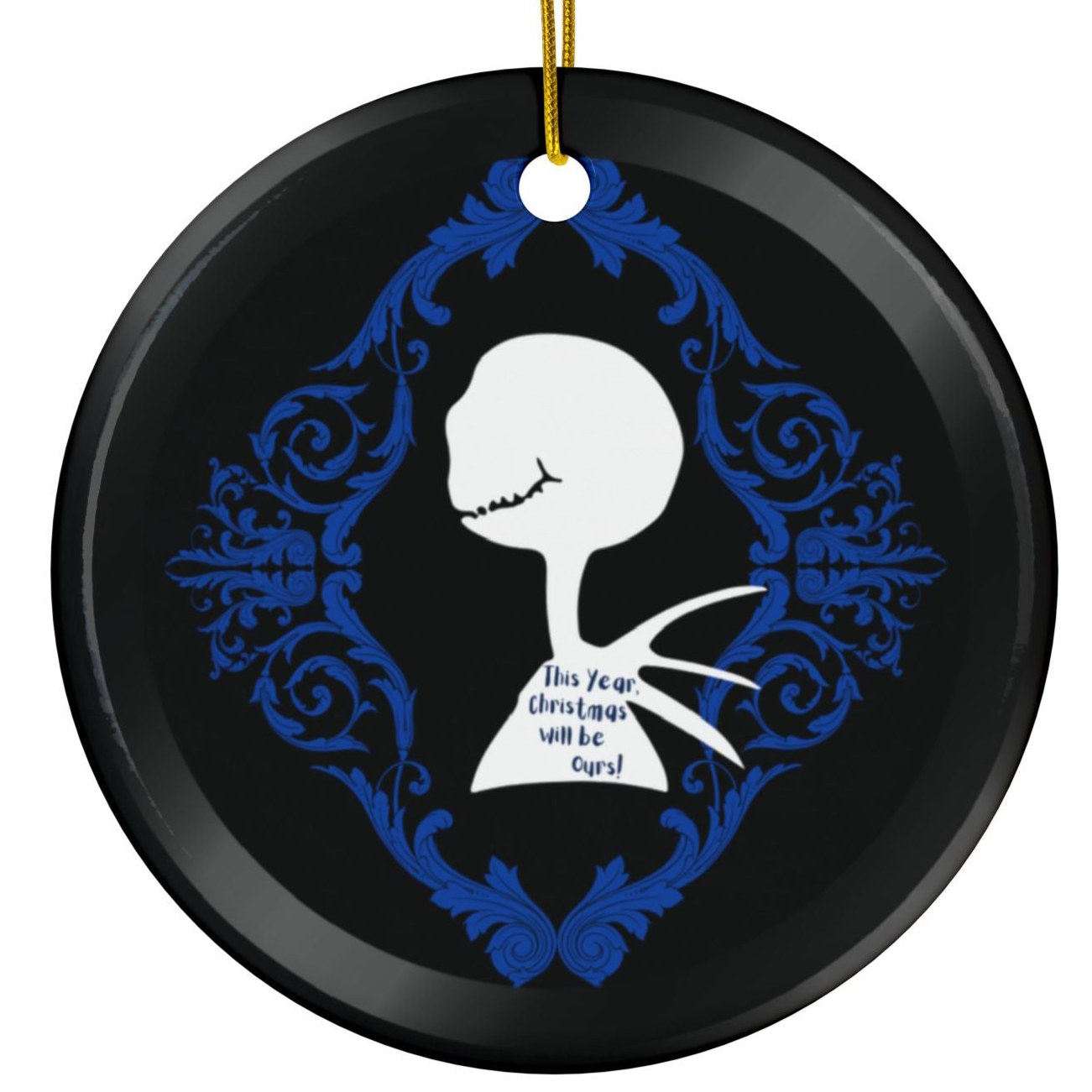 Mr. J. Skellington | Christmas is Ours | Heirloom Ceramic Ornaments (1pc, 3pcs, 5pcs, 10pcs)