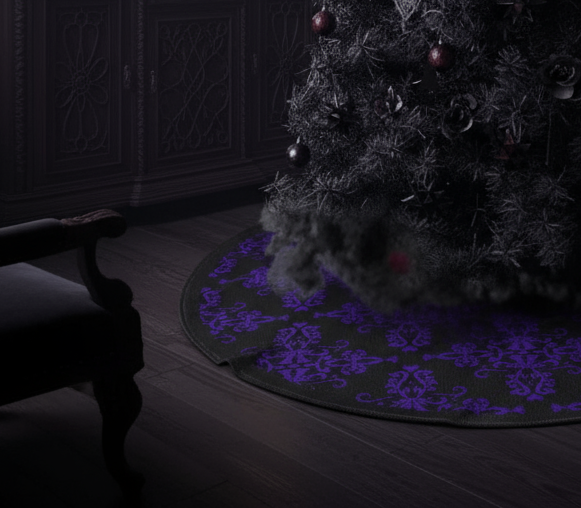 Midnight Lace | Purple | Tree Skirt
