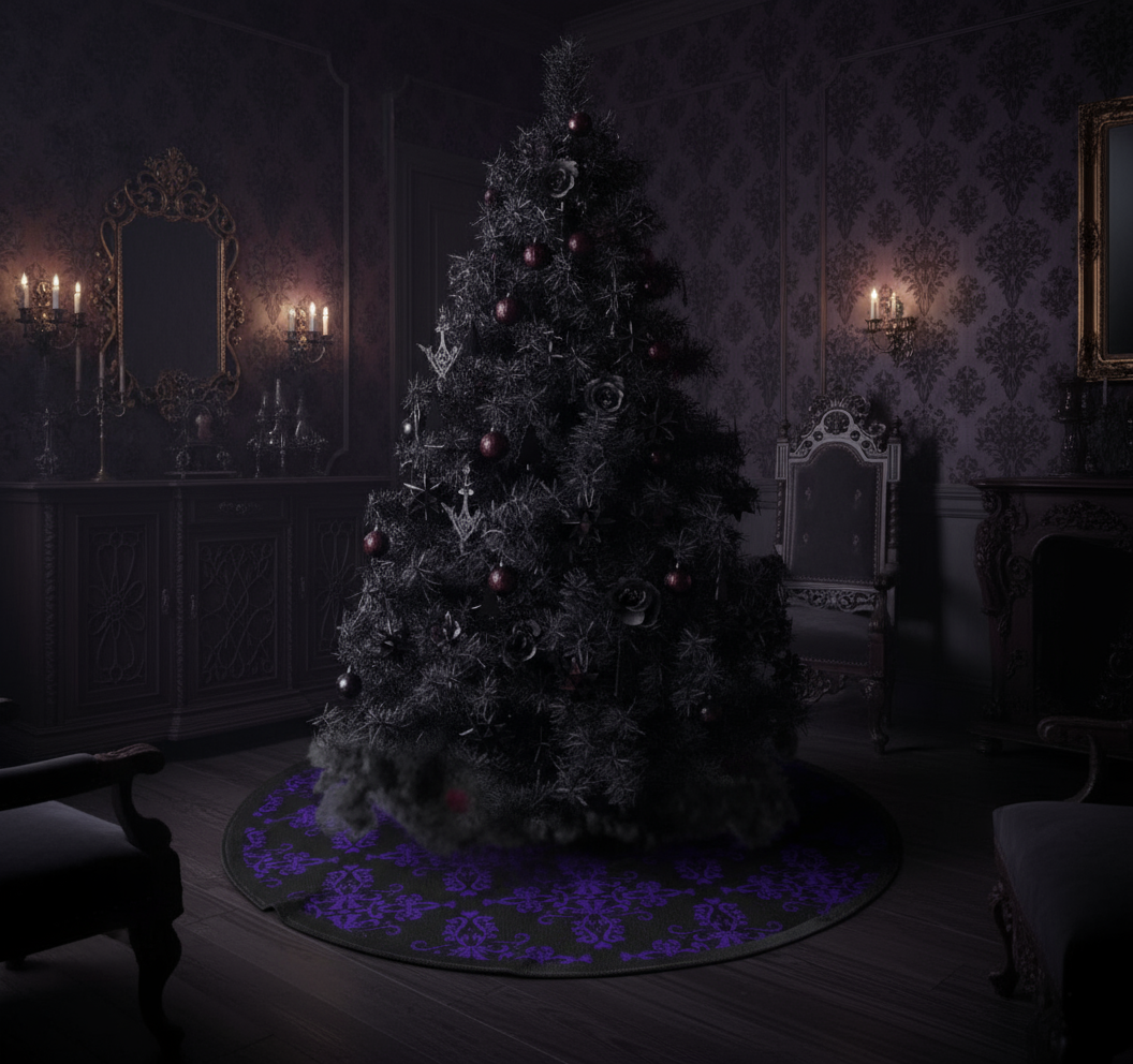 Midnight Lace | Purple | Tree Skirt