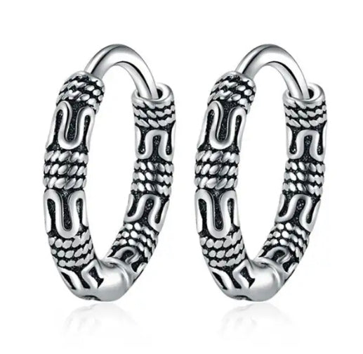 Metal Works | Stainless Steel Hoop Earrings 1 pair