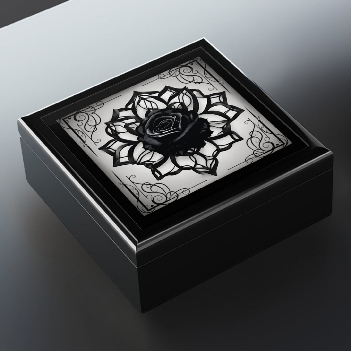 Sinister Rose Jewelry Box | Gothic Decor and Gift