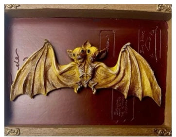 Curse Item - Double Headed Bat |Shadow Box Decorative Resin Frame 3D Painting