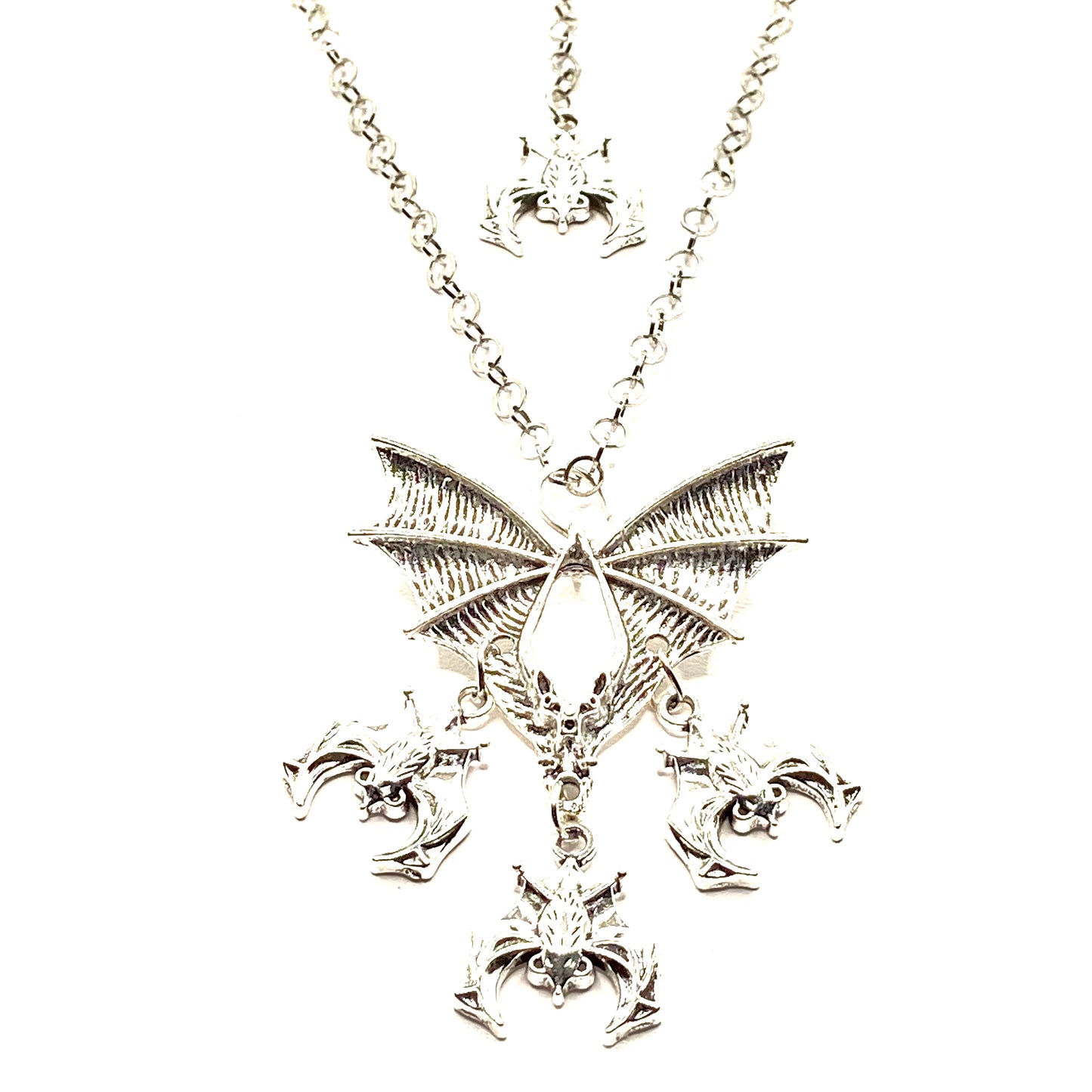 Vampire Family Necklace | 5 Bats Necklace