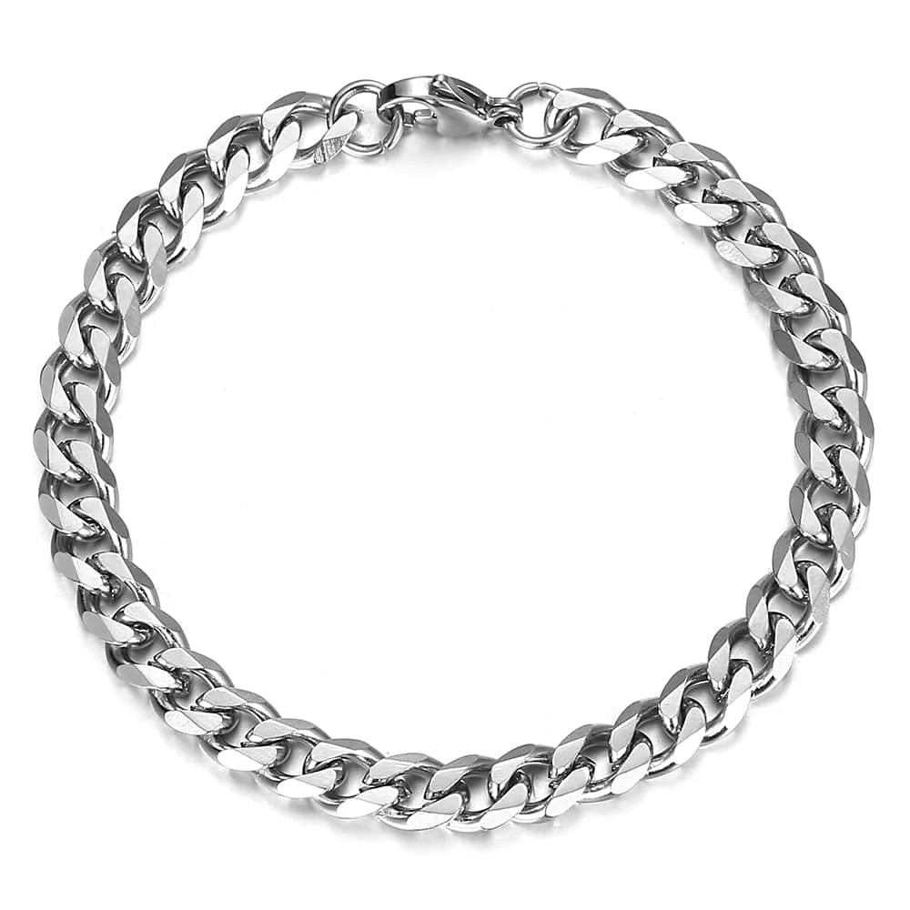Stainless Steel Cuban Link Chain | 3-11mm Simple Classic Jewelry