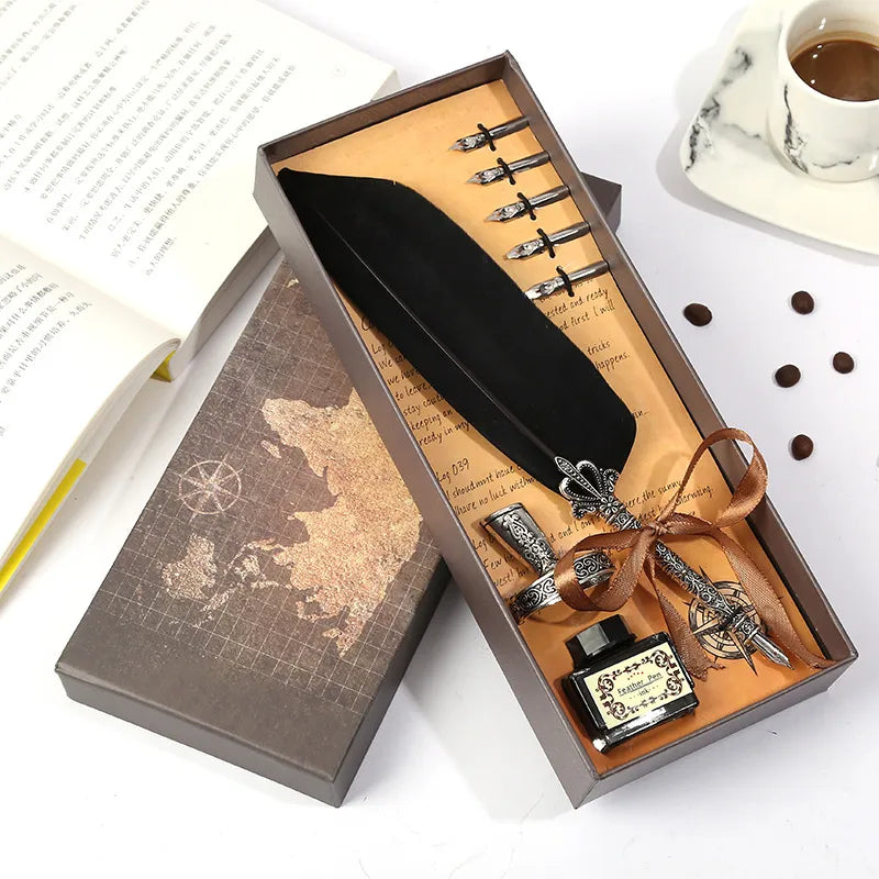 Quill Dip Pen | Feather Pen Quill | Calligraphy Pen Sets