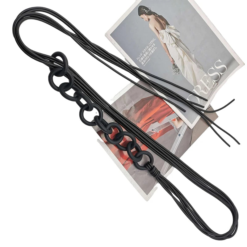 Rubber Necklaces Long Chain | Multi Use Accessory