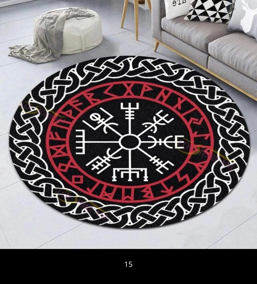 Dark Home Decor Rugs | Round Carpets  |  Magick Collection