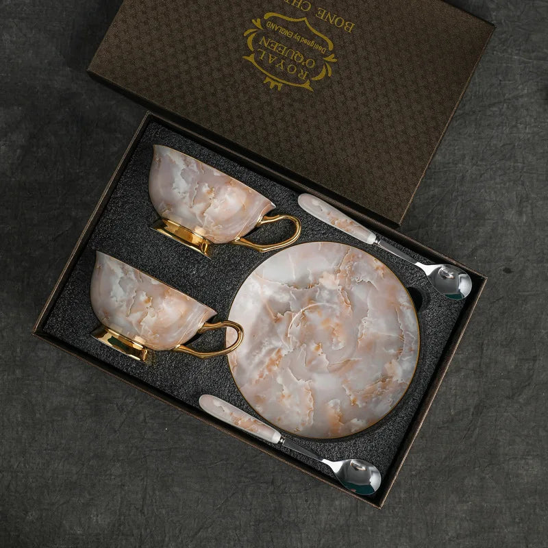 Beauty Coffee Tea Cup Set | High Quality Bone Porcelain | English Afternoon Tea Cup