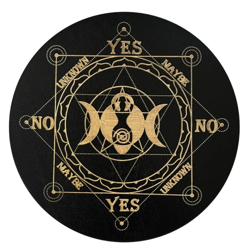 Pendulum Board | Dowsing Divination Board | Double Sided Wooden Boards Metaphysical