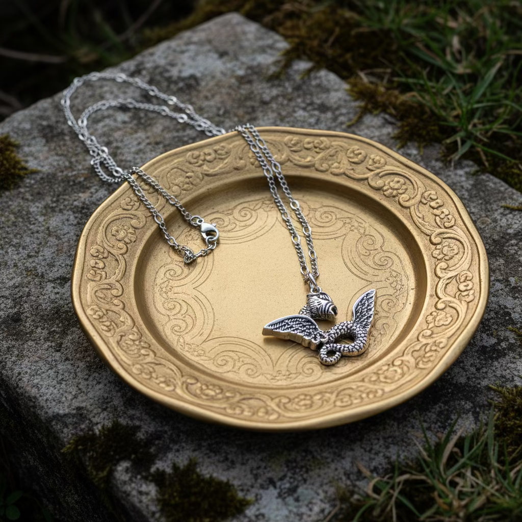 Quetzalcoatl Pendent | Street Style Stainless Steel Necklace