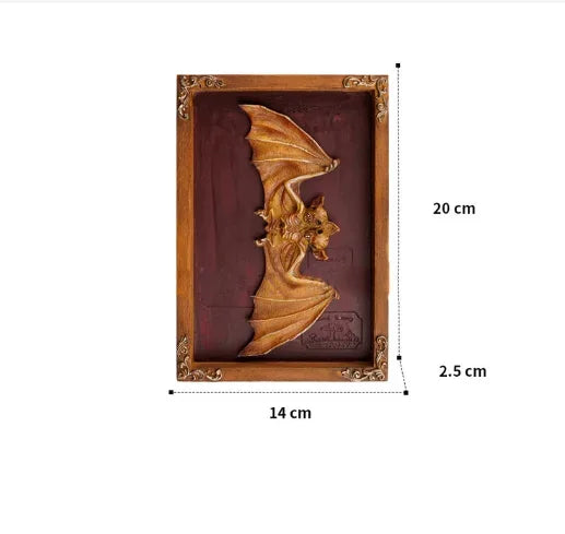 Curse Item - Double Headed Bat |Shadow Box Decorative Resin Frame 3D Painting