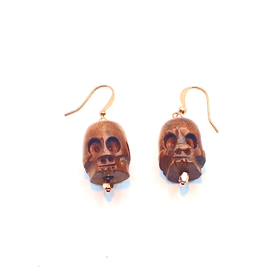 Carved Skulls Earrings